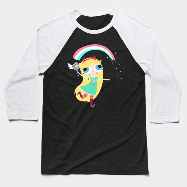 Star Butterfly Baseball T-Shirt by Namarqueza